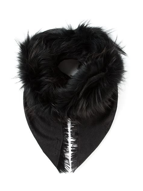 silver fox fur gucci scarf|farfetch gucci scarves.